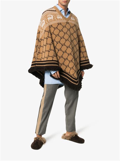 gucci poncho mens|Altro.